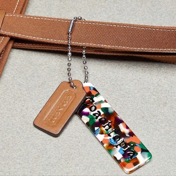 Coachtopia tote purse bag in brown recycled canvas - Picture 10 of 11